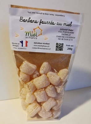 Bonbons classiques fourrés au miel – recette artisanale française