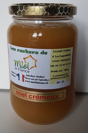 Miel crémeux de nos terroirs MIEL l'Apiculteur® - 500g