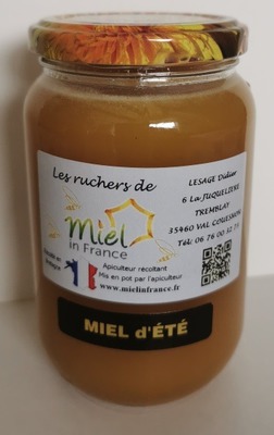 Miel Bio d'Été – 500g – Rucher Eléandro