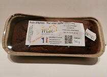 Pain d’épices artisanal au pur miel, moelleux, naturel et sans conservateur – 300g