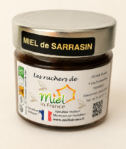 Pot de miel de sarrasin – goût corsé et notes grillées, récolté en Bretagne
