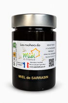 Pot de miel de sarrasin -500g– goût corsé et notes grillées, récolté en Bretagne